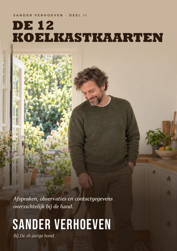 De 12 koelkastkaarten omslag van het miniboek